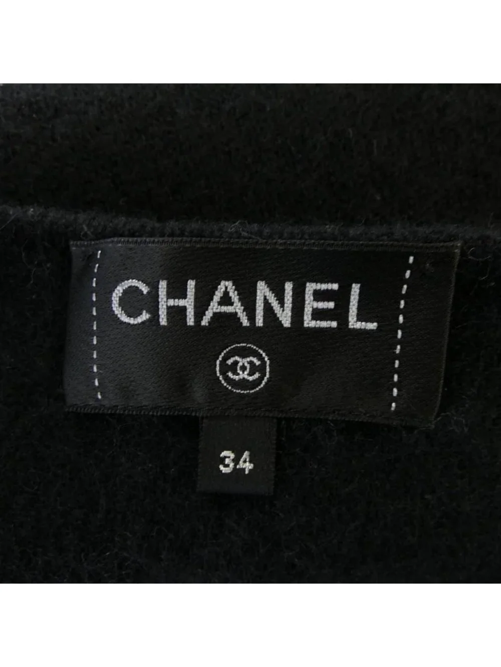 Chanel Collarless Jacket Black